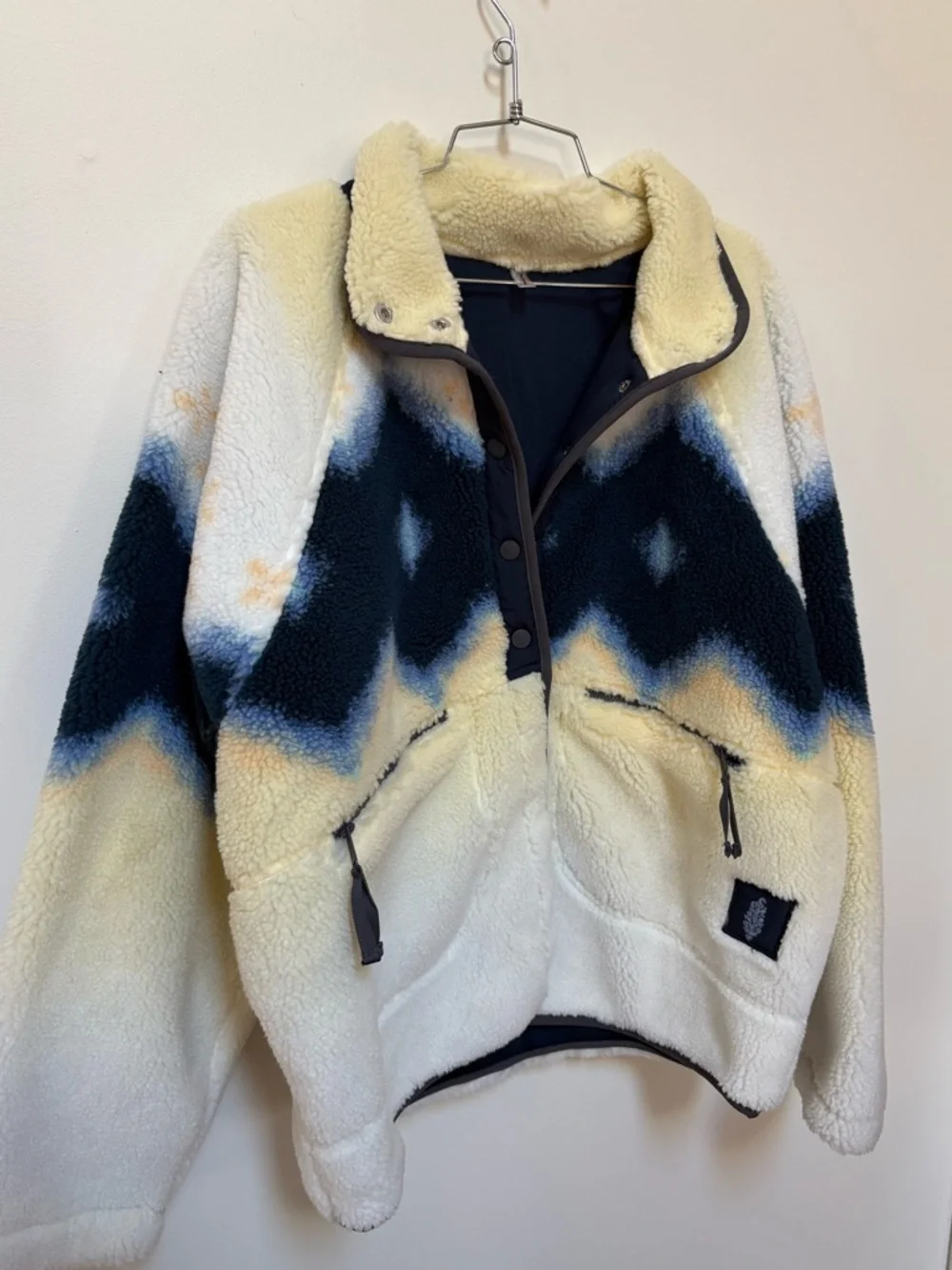 NWOT Free People FP Movement Hit The Slopes Fleece Printed Jacket Size Large